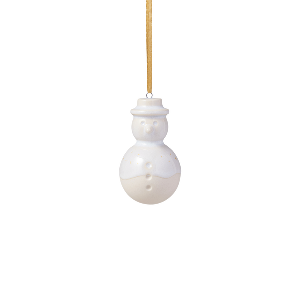 WINTER GLOW SNOWMAN ORNAMENT