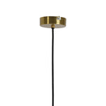 Load image into Gallery viewer, HANGING LAMP 30X17 CM PLEAT GLASS CLEAR+GOLD
