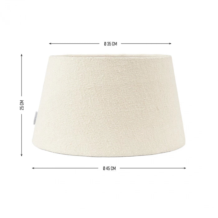 BOUCLE LAMPSHADE WHITE 45X25