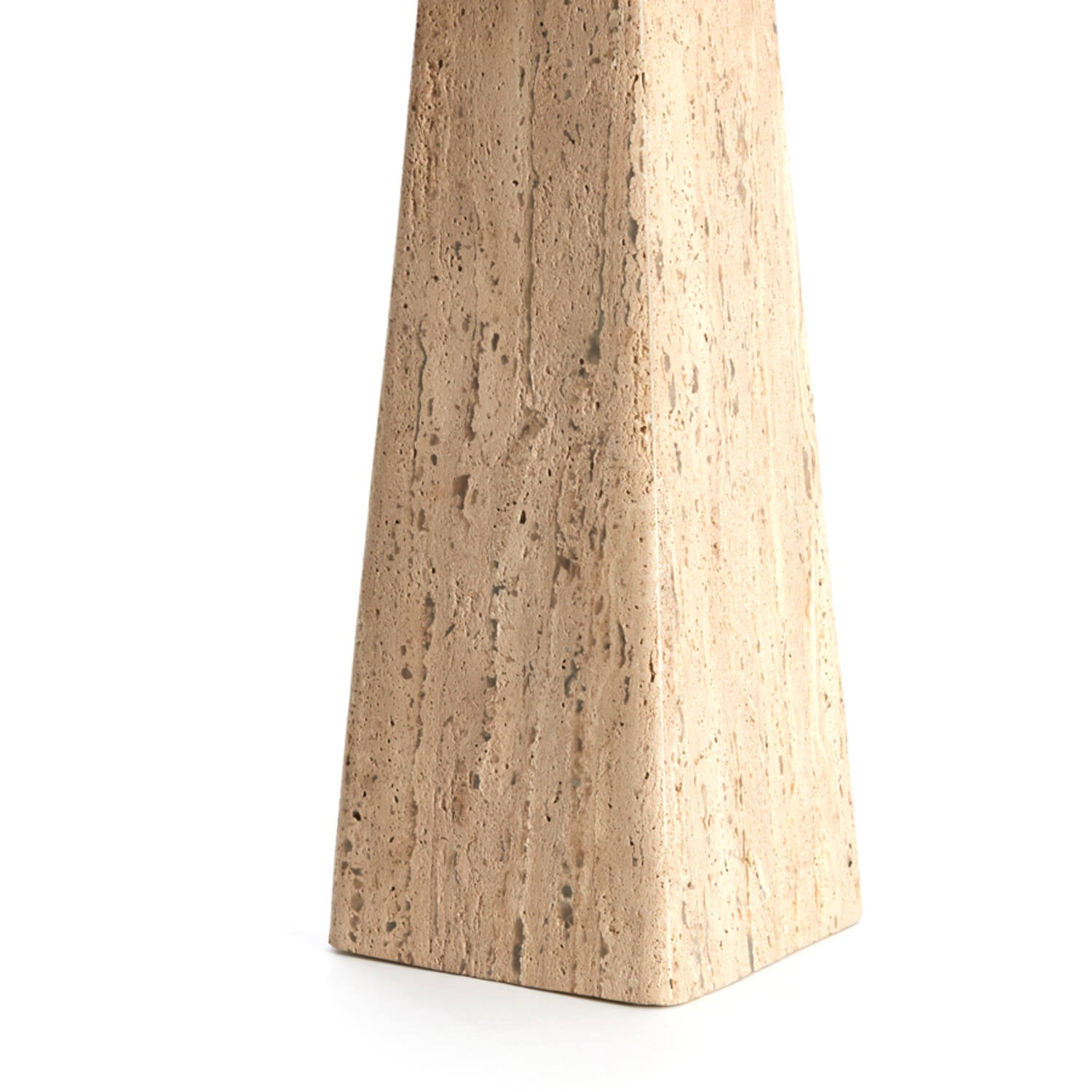 SIDE TABLE 30X30X55 CM KEPAMI TRAVERTINE SAND