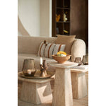 Load image into Gallery viewer, SIDE TABLE 30X30X55 CM KEPAMI TRAVERTINE SAND
