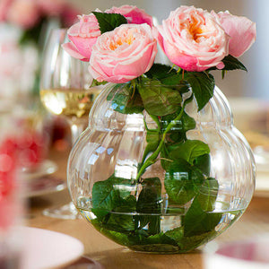 ROSE GARDEN HOME VASE/ HURRICANE LAMP