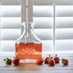 Riviera Maison Vino Aqua Decanter with strawberries