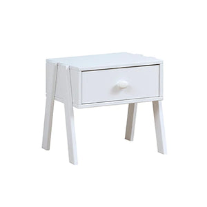NIGHT STAND IN WHITE INCL. HANDLE