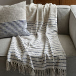 Load image into Gallery viewer, CLUB STRIPE THROW  SAND 170 X 130
