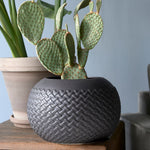 Load image into Gallery viewer, RM Braided Planter Black M
