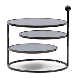Riviera Maison Liberty Round Double End Table in Black