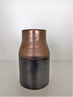 Load image into Gallery viewer, VASE CERAMIC BROWN 9X9X15CM
