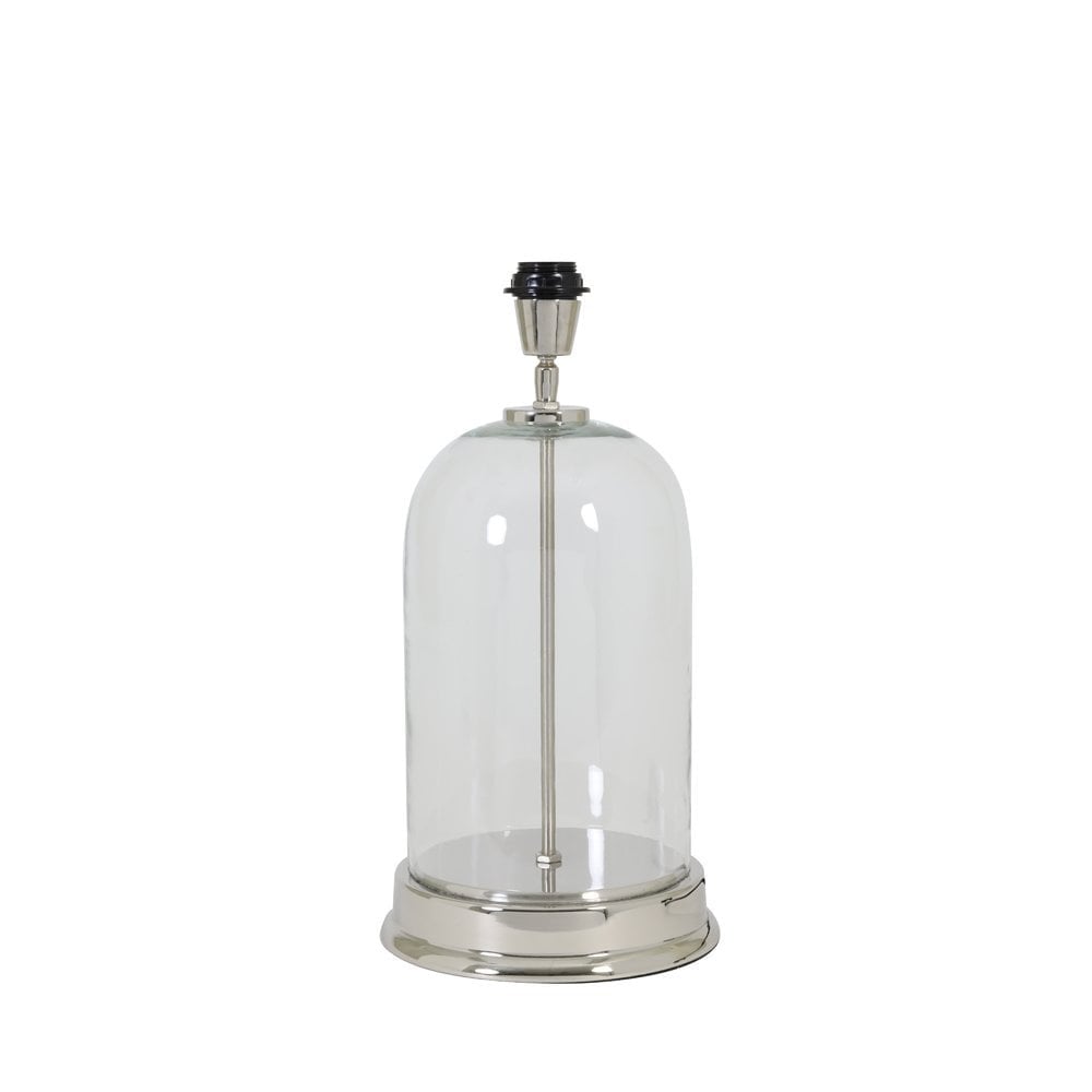 LAMP BASE DIAM 23 X 51CM BOUALA GLASS CLEAR NICKEL REF. 8187519