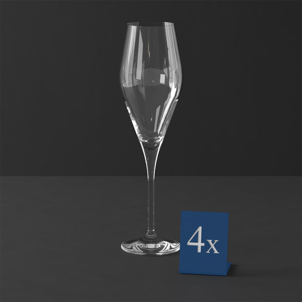 La Divina Champagne Flute, set 4pc