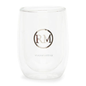 Riviera Maison Transparent Glass Love on white background