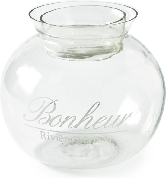 Riviera Maison Bonheur Decoration Hurricane Collection on white background