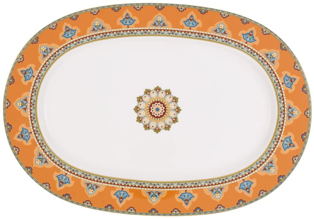 Samarkand Mandarin Oval Platter 41cm