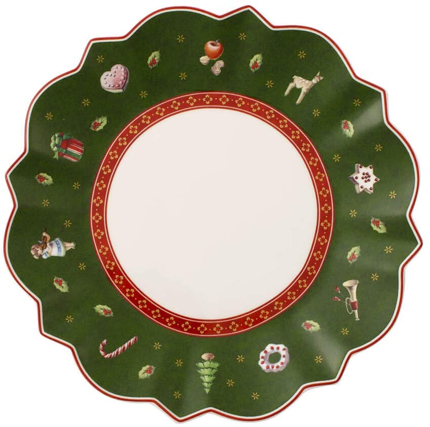 TOY'S DELIGHT BREAD & BUTTER PLATE GREEN