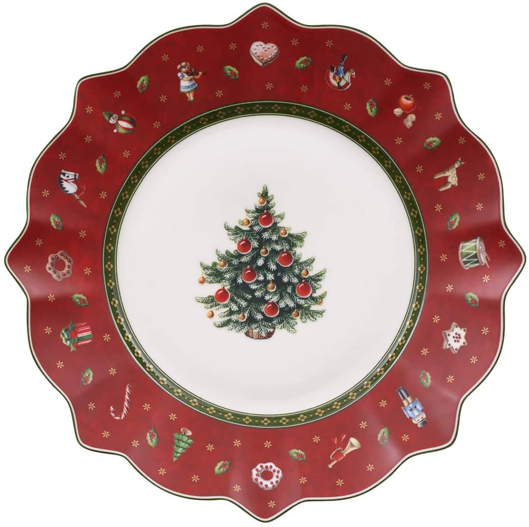 TOY'S DELIGHT SALAD PLATE RED