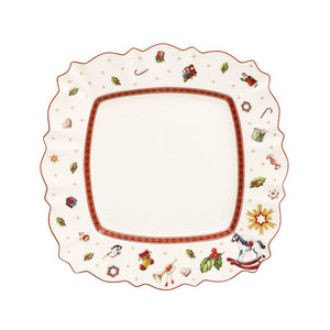 TOY'S DELIGHT SQUARE FLAT PLATE