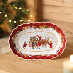 Load image into Gallery viewer, Toy&#39;s Fantasy- Bowl OVAL LG, Santa Kids
