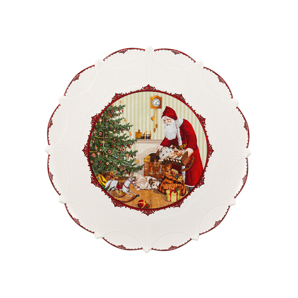 Toy's Fantasy Plate Large Santa & Gifts