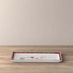 Load image into Gallery viewer, WINTER BAKERY DELIGHT CAKE PLATE RECTANGULAR
