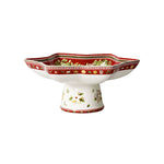 Load image into Gallery viewer, WINTER BAKERY DELIGHT  FOOTED STAR BOWL
