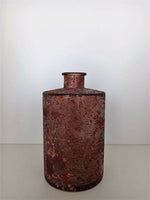 Load image into Gallery viewer, VASE RECYCLED GLASS MARSALA 9X9X16CM
