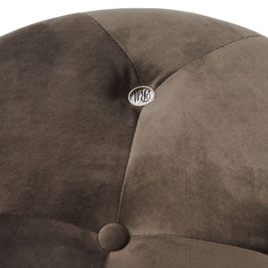 Bowery Footstool Velvet III Anthracite - Joinwell Malta