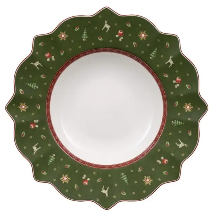 TOY'S DELIGHT DEEP PLATE GREEN