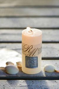 FROSTED CANDLE SMALL WHISPER WHITE 10X5