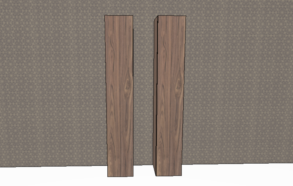 Hulsta Gentis 2 Tall Cabinets - Core Walnut Knotted