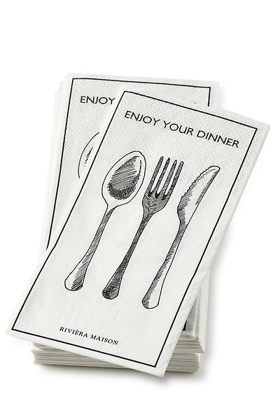 Riviera Maison Paper Napkin Enjoy Your Dinner
