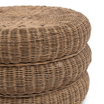 Load image into Gallery viewer, RUSTIC RATTAN FOOTSTOOL

