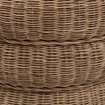 Load image into Gallery viewer, RUSTIC RATTAN FOOTSTOOL
