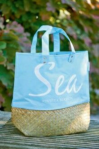Riviera Maison Sea Seagrass Bag Blue