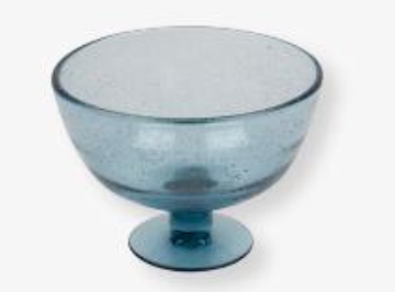 SPRING CUP, DIAM. 13 X H11.5, BLUE, GLASS