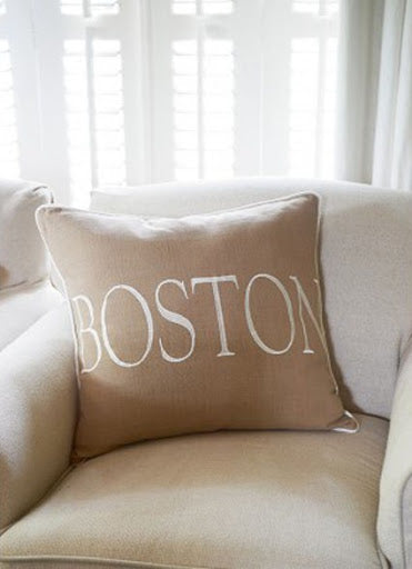 BOSTON PILLOW COVER FLAX 55X55