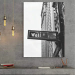 Load image into Gallery viewer, WALLSTREET CANVAS BLACK/WHITE 50X70CM
